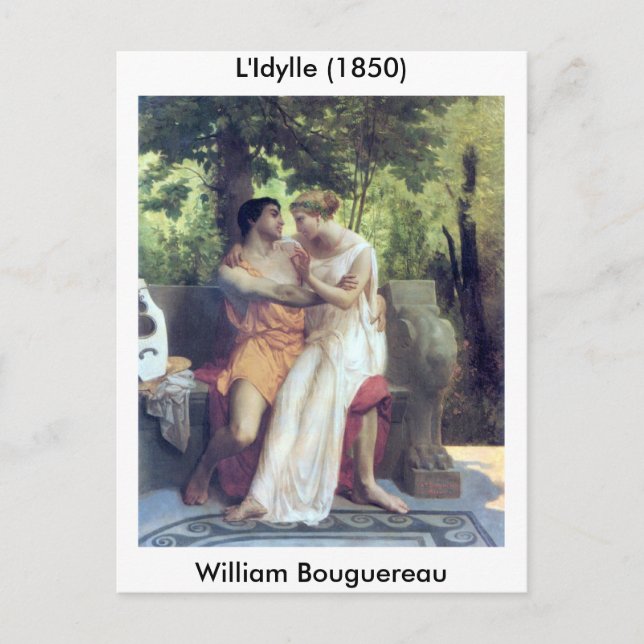 L'Idylle (1850) Postcard (Front)