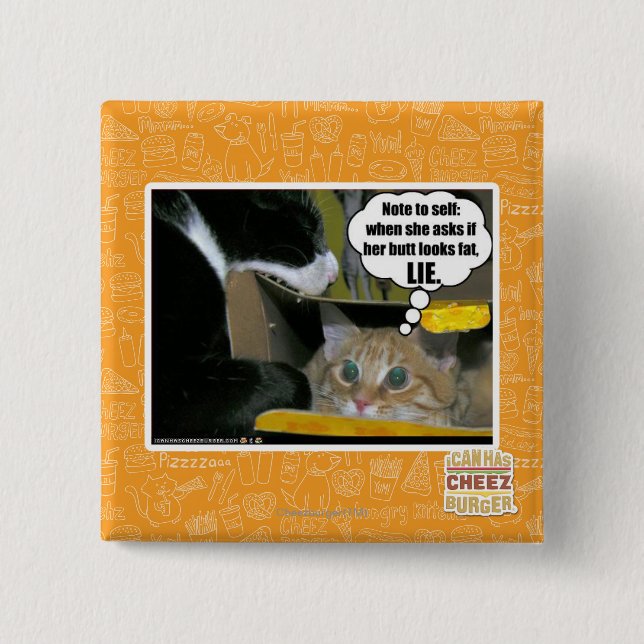 LIE 15 CM SQUARE BADGE (Front)