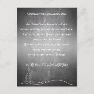 Lieber guter Weihnachtsmann Holiday Postcard