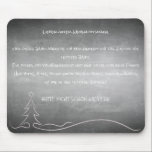 Lieber guter Weihnachtsmann Mouse Pad<br><div class="desc">Witzige Grüße und Wünsche an den Weihnachtsmann,  vor einem Kreidetafel Hintergrund. Rückseite ist mit weißer Liniatur versehen.</div>