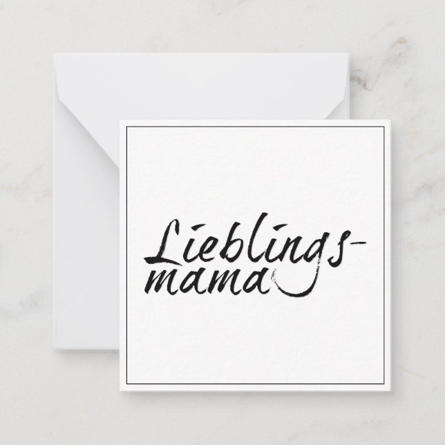 Lieblingsmama Card (Front)