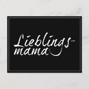 Lieblingsmama - weiß 00001 holiday postcard