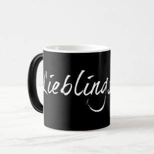 Lieblingspapa - weißer Schriftzug 00001 Magic Mug