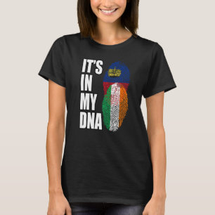 Liechtenstein And Irish Mix DNA Heritage Flag T-Shirt