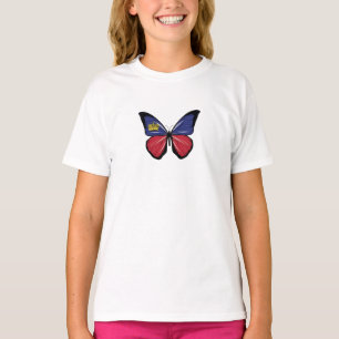 Liechtenstein Butterfly Flag  T-Shirt
