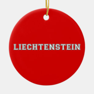 Liechtenstein Ceramic Tree Decoration