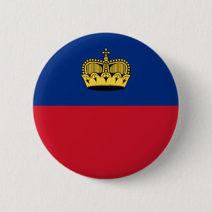 Liechtenstein Flag 6 Cm Round Badge