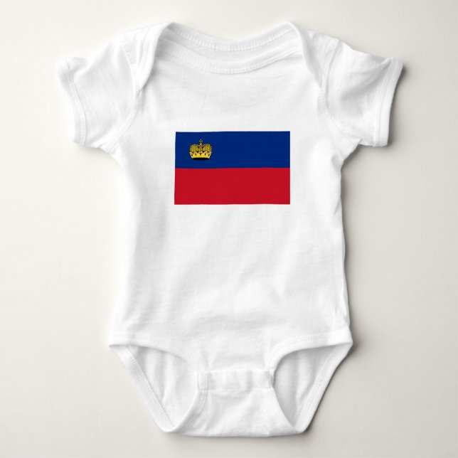 Liechtenstein Flag Baby Bodysuit (Front)