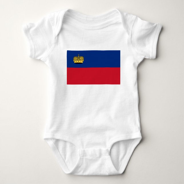 Liechtenstein Flag Baby Bodysuit (Front)