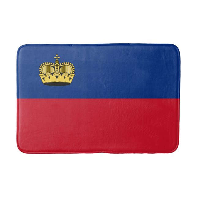 Liechtenstein Flag Bath Mat (Front)