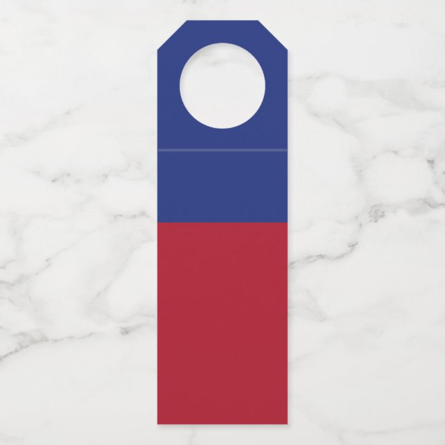 Liechtenstein flag bottle tag (Front)