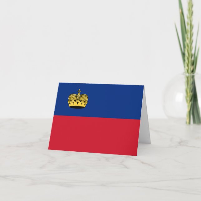 Liechtenstein Flag Card (Front)