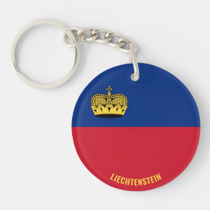 Liechtenstein Flag Charming Patriotic Key Ring