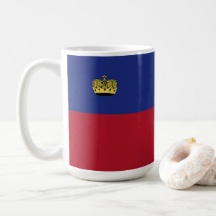 Liechtenstein flag coffee mug