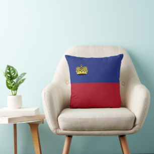 Liechtenstein flag cushion
