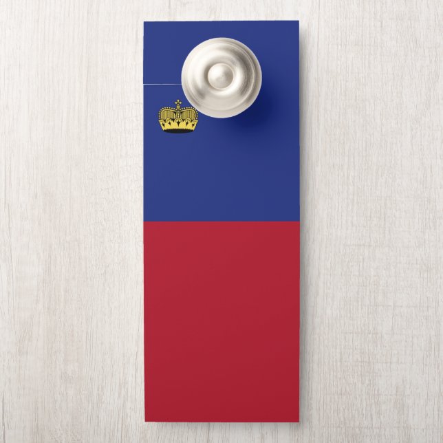 Liechtenstein flag door hanger (On Knob)