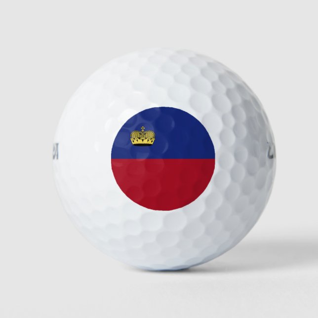Liechtenstein flag golf balls (Front)