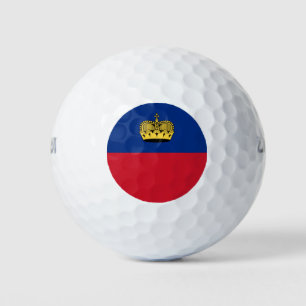 Liechtenstein Flag Golf Balls