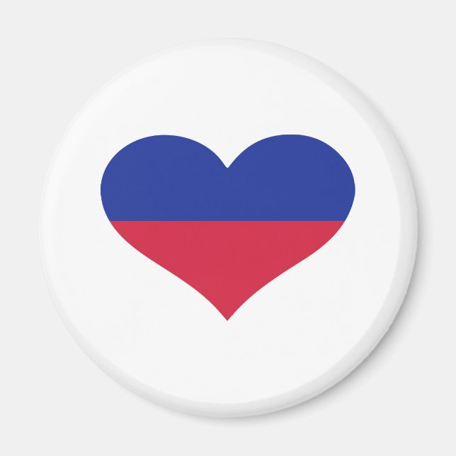 Liechtenstein flag heart magnet (Front)
