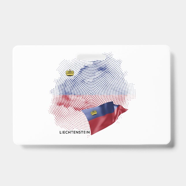 Liechtenstein flag ID badge (Front)