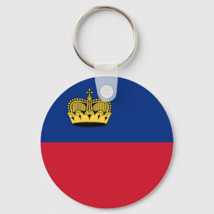 Liechtenstein Flag Key Ring