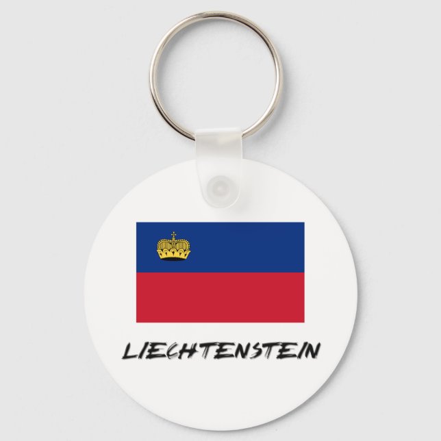 Liechtenstein Flag Key Ring (Front)