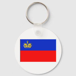 Liechtenstein Flag Key Ring