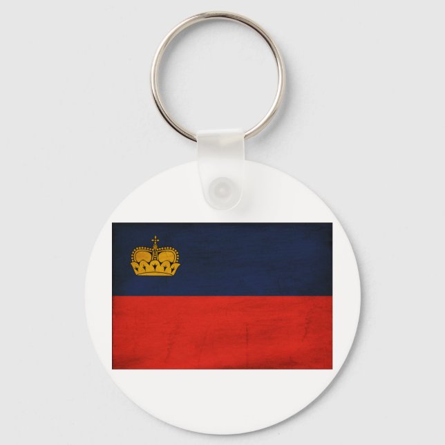 Liechtenstein Flag Key Ring (Front)