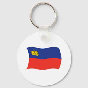Liechtenstein Flag Keychain