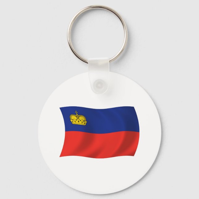 Liechtenstein Flag Keychain (Front)