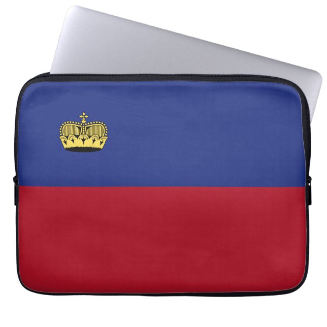 Liechtenstein flag laptop sleeve (Front)