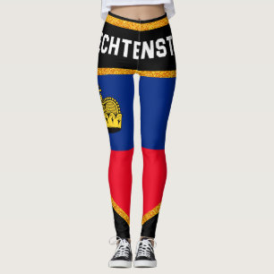 Liechtenstein Flag Leggings