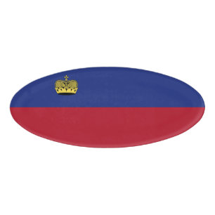 Liechtenstein flag name tag