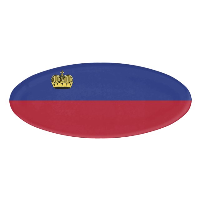 Liechtenstein flag name tag (Front)