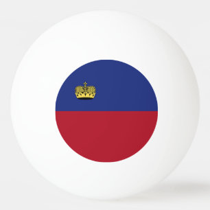Liechtenstein flag ping pong ball