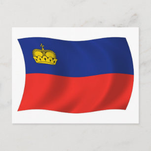 Liechtenstein Flag Postcard