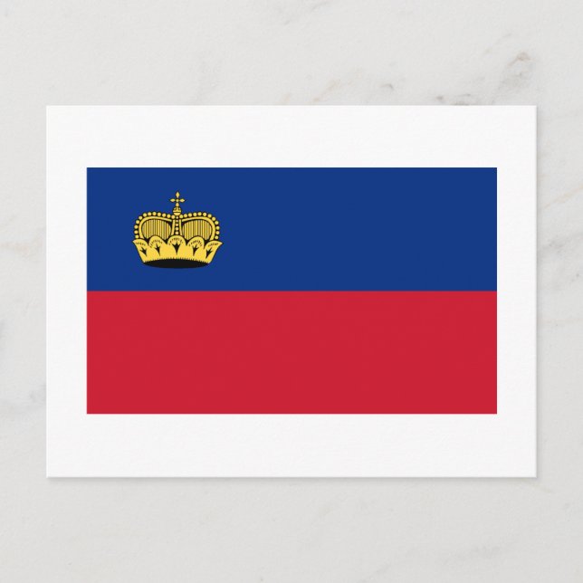 Liechtenstein Flag Postcard (Front)