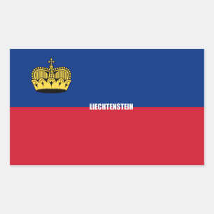 Liechtenstein Flag Rectangular Sticker