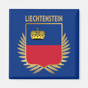 Liechtenstein Flag Shield Magnet