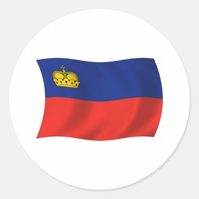 Liechtenstein Flag Sticker (Front)