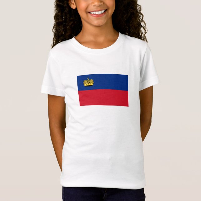 Liechtenstein Flag T-Shirt (Front)