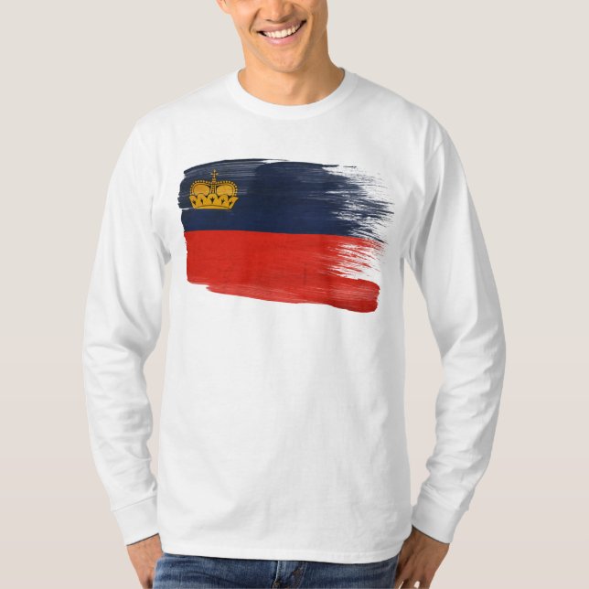 Liechtenstein Flag T-Shirt (Front)