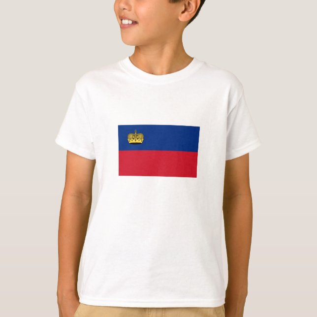 Liechtenstein Flag T-Shirt (Front)