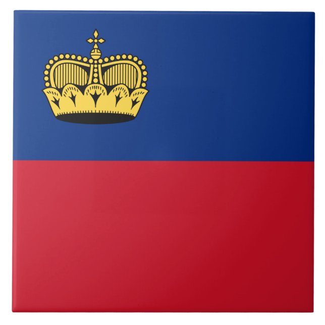 Liechtenstein Flag Tile (Front)