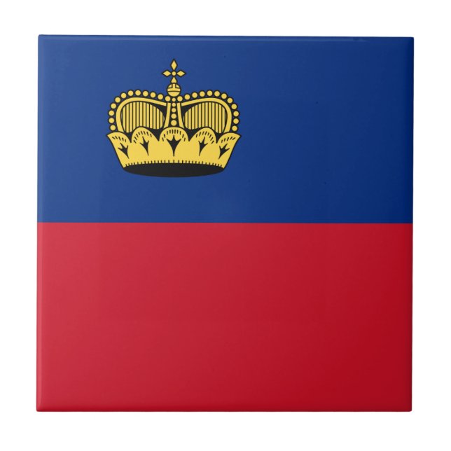 Liechtenstein Flag Tile (Front)