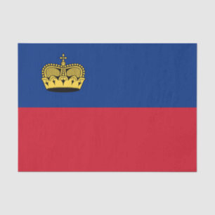 Liechtenstein Flag tissue paper, Liechtenstein Paper