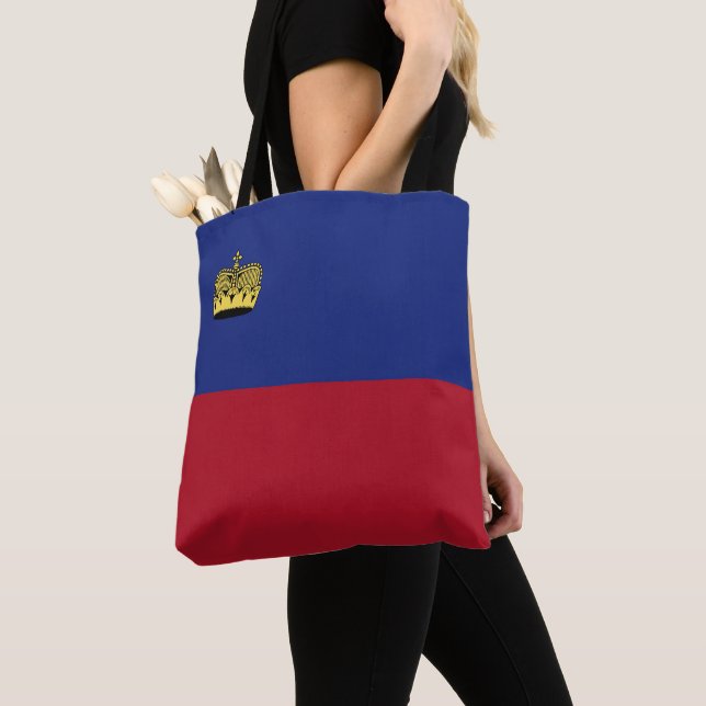 Liechtenstein flag tote bag (Close Up)