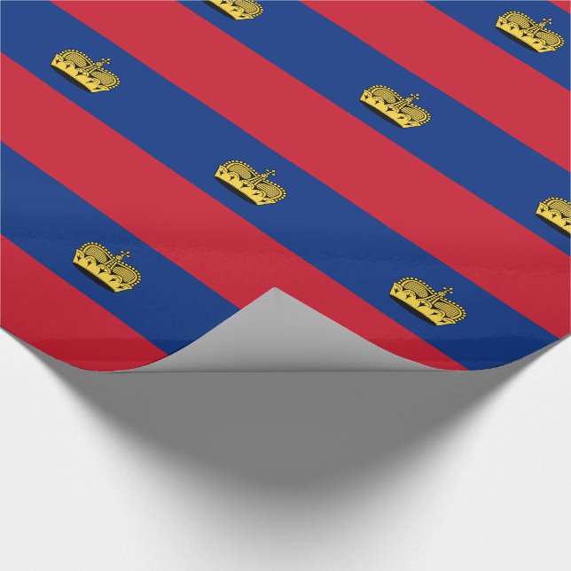 Liechtenstein Flag Wrapping Paper (Corner)