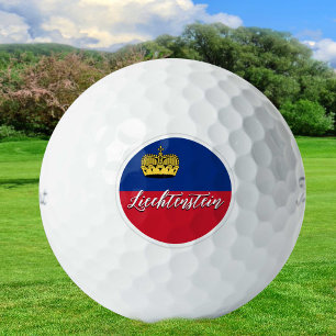 Liechtenstein Golf Balls, Flag Golfers / Patriots Golf Balls