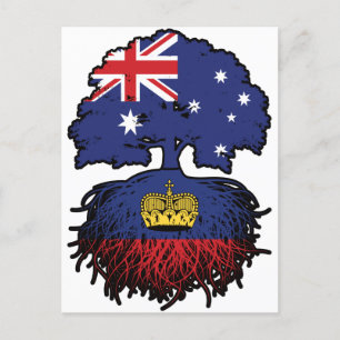 Liechtenstein Liechtensteiner Australian Australia Postcard
